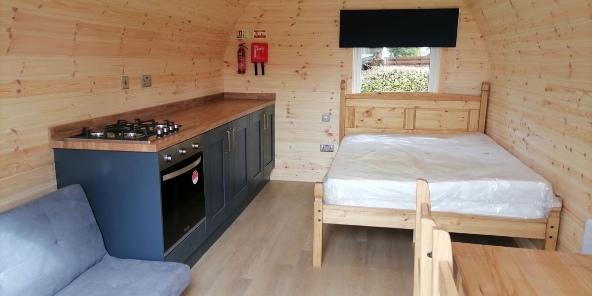 Hoddom Holiday Cabin interior