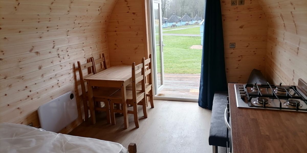 Hoddom Holiday Cabin interior
